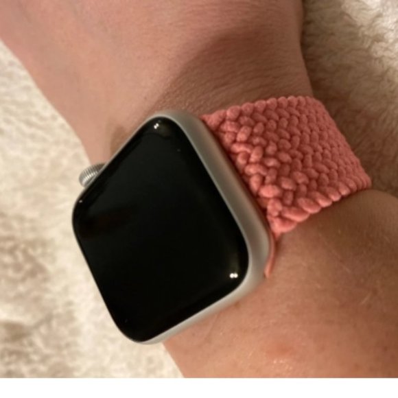 NEW Pink Braided Solo Loop For Apple Watch - Picture 5 of 8